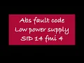 How to fix Abs fault code Supply voltage to low Wabco Spn 802 SID 14 fmi 4 Semi Truck repair