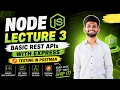Node js Series - Build Your First REST Services Using Express