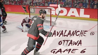 EA SPORTS NHL 26 AVALANCHE OTTAWA STANLEY CUP FINALS GAME 6