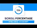 Page Scroll Percentage With Javascript 100 Free source code
