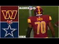 Cowboys vs Commanders Simulation Madden 26 Free Agency Rosters