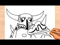 How to Draw PEKKA easy - Drawing Step by Step