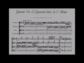 Franz Schubert - String Quartet No.12, D 703 (Quartettsatz) (with score)