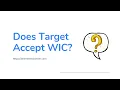 Does Target Accept WIC