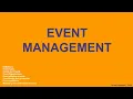 Event Management