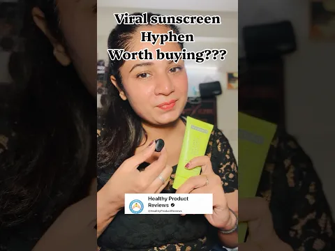 Hyphen viral sunscreen #honestreview #newreview #skincare #skincareroutine #review #sunscreen #yt