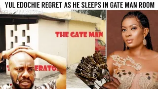 yul edochie forced to sleep in gateman room as may lock ajah house