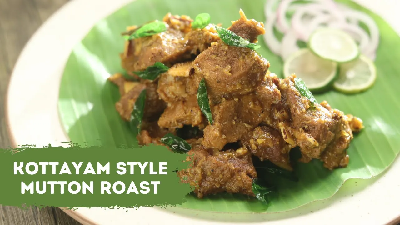 Kottayam Style Mutton Roast           Sanjeev Kapoor Khazana