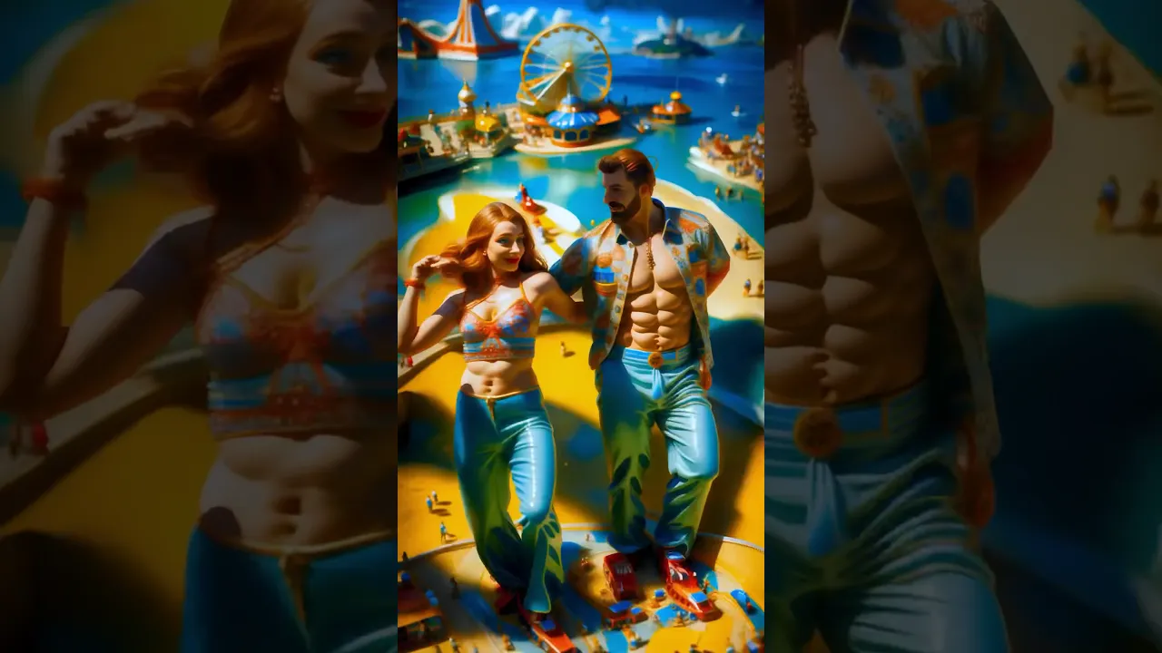 When dancing turns into a theme park 🎢❤️ #dance #westcoastswing #dancing #dance #ai #animation