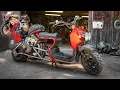 Building a 180HP Scooter CBR 1000 Honda Ruckus REPSOL Edition