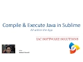 Compile and Execute your Java Programs within Sublime Text 3