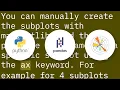 How to plot multiple dataframes in subplots