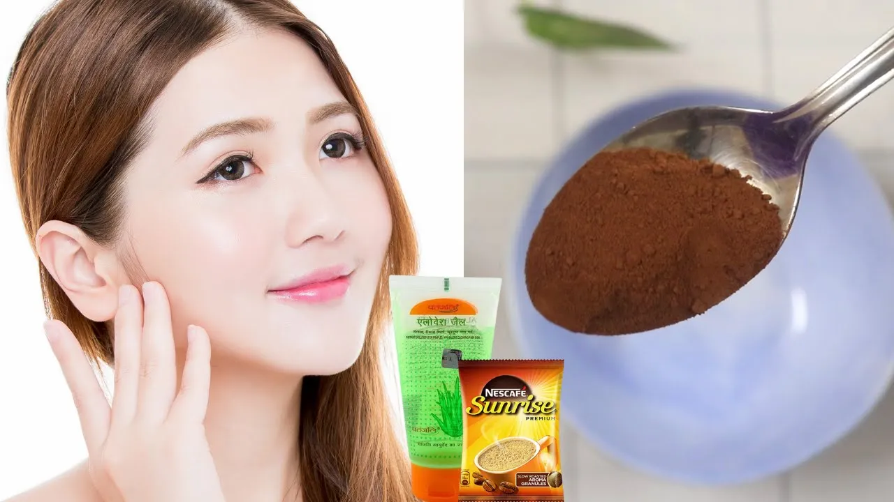 Coffee Face Pack -Mix Coffee With Aloe Vera For Super Glowing Skin Instantly ! Get Glowing Skin Fast