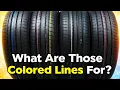 What Are Those Colored Lines on New Tires