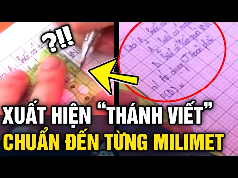 Xuất hiện 'THÁNH VIẾT CHỮ' bằng thước kẻ canh 'CHUẨN TỪNG NÉT' khiến dân mạng trầm trồ