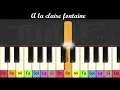 Download Lagu Piano pour enfants - A la claire fontaine