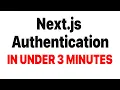 Next js Authentication in under 3 minutes Next js Prisma and next-auth