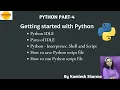 Python Part-4 Getting started with Python IDLE