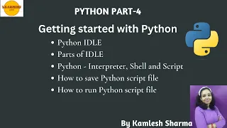 Python Part-4 Getting started with Python IDLE