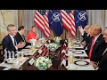 Download Lagu Trump and Stoltenberg get into tense exchange at NATO summit