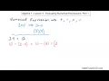 Algebra 1 Unit 1 Lesson 3 Evaluating Numerical Expressions Part 1