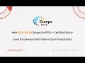 New PCED-30-01 Dumps for PCED - Certified Entry-Level Data Analyst with Python Exam Preparation