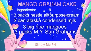 mango graham cake 4 ingredients only 012 simply me ph