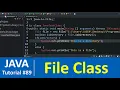 Java Tutorial - Java File Class to Create and Delete Files in Directory