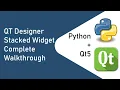 PyQt5 Designer Python Stacked Widget Walkthrough