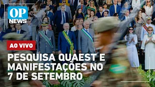 🔴AO VIVO: Pesquisa Quaest: Lula, Flávio e Cury, manifestações no 7 de Setembro | O POVO NEWS
