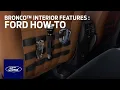 Ford Bronco Sport Interior Features Ford How-To Ford