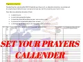 how to set your prayer calendar - One Voice one on one prayers challenge