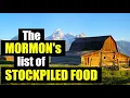 Evaluating the MORMON s list of STOCKPILED FOOD