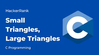 Small Triangles Large Triangles HackerRank Solution in C