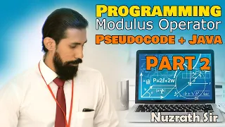 Modulus Operator Pseudocode Java Programming Part 2