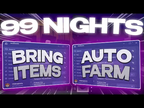 Video Thumbnail: 99 NIGHTS IN THE FOREST SCRIPT *XMAX* [ BRING ITEMS, AUTO DAYS, AUTO CLASSES, AUTO FARM, KILL ALL ]