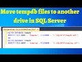 11 How do I move TempDB to another drive in SQL Server