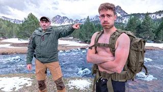 "¡AL RÍO!" - Un EXPERTO en Supervivencia me pone a PRUEBA durante 24h🥶