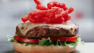 Hardee s Flaming Hot Cheetos Thickburger