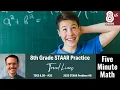 8th Grade STAAR Practice Trend Lines 8 5D -