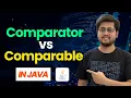 Comparator vs Comparable compare vs compareTo Java Interview Question