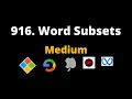 916 Word Subsets Brute force leetcode solution