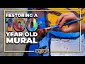 Quaker Oats Mural Restoration Owosso Michigan 2023