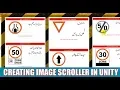 Unity Swipe Controlled Scroll Rect With Images And Items