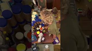 This is what provisioning looks like when preparing to cross the Pacific Ocean 🌎