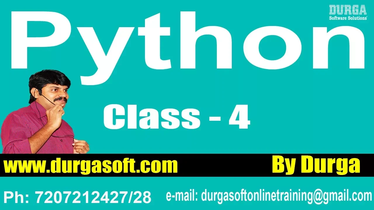 Learn Python Programming Tutorial Online Training by Durga Sir On 30-01-2018