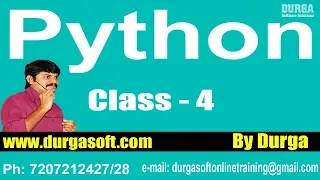 Learn Python Programming Tutorial Online Training by Durga Sir On 30-01-2018