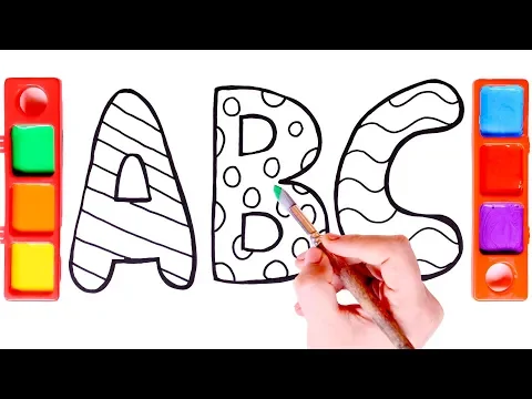 Download MP3 PINTA Y COLOREA 🎨 Dibuja y aprende las letras del abecedario ABC