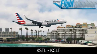 🔴LIVE🔴PMDG738 ✈️ | Real World American OPS | St Louis ✈️ Charlotte | Vatsim