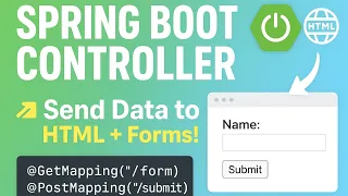 Spring Boot Controller Explained Send Data to HTML GET vs POST Mapping Spring Boot Tutorial